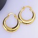 Wholesale Hot sale classical gold Thick big Hoop Earrings For Women New Fashion Female circle earrings Jewelry  TGCLE074 4 small