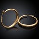 Wholesale Hot sale gold Thick big Hoop Earrings For Women New Fashion Female circle earrings Jewelry  TGCLE076 1 small