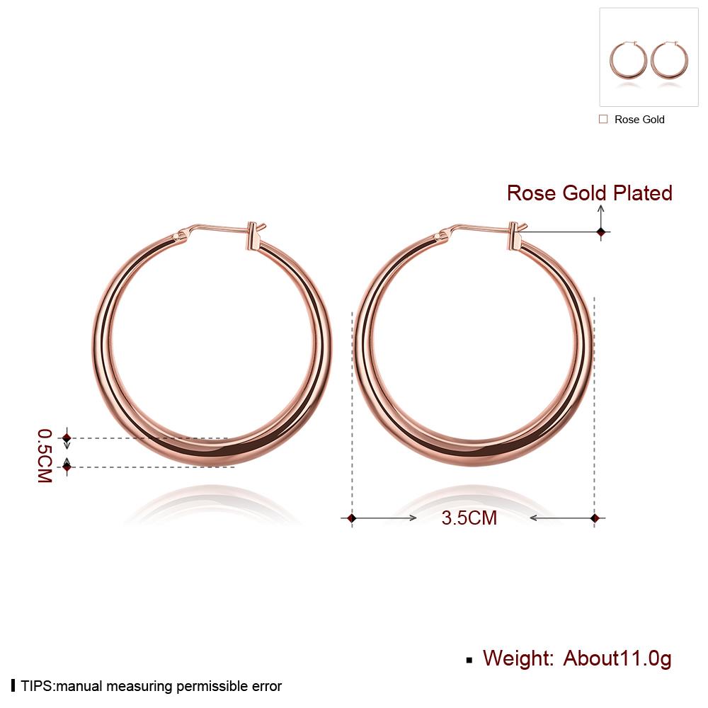 Wholesale Hot sale gold Thick big Hoop Earrings For Women New Fashion Female circle earrings Jewelry  TGCLE076 8