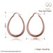 Wholesale Trendy Hot sale gold U shape Thick big Hoop Earrings For Women New Fashion Female circle earrings Jewelry  TGCLE078 0 small