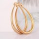 Wholesale Trendy Hot sale gold U shape Thick big Hoop Earrings For Women New Fashion Female circle earrings Jewelry  TGCLE078 1 small