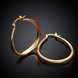 Wholesale Trendy Hot sale gold U shape Thick big Hoop Earrings For Women New Fashion Female circle earrings Jewelry  TGCLE078 3 small