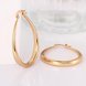 Wholesale Trendy Hot sale gold U shape Thick big Hoop Earrings For Women New Fashion Female circle earrings Jewelry  TGCLE078 4 small