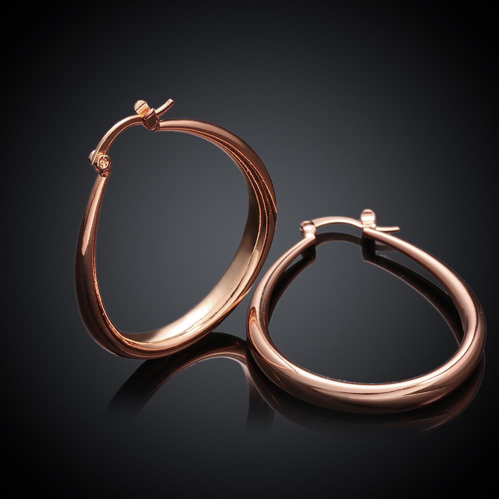 Wholesale Trendy Hot sale gold U shape Thick big Hoop Earrings For Women New Fashion Female circle earrings Jewelry  TGCLE078 6