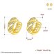 Wholesale Fashion Earrings from China for Women Girls  hollow 24K Gold Hoop Earrings Clear Cubic Zircon Wedding Party Fashion Jewelry  TGCLE080 2 small