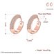 Wholesale Popular Round Circle Hoop Earrings Fashion 24K Gold Filled Zircon Party Earrings Jewelry fine Gift Drop shipping TGCLE084 2 small