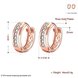 Wholesale Luxury Round Circle Hoop Earrings Fashion 24K Gold Filled Zircon Party Earrings Jewelry fine Gift Drop shipping TGCLE090 0 small