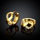 Wholesale Fashion Earrings from China for Women Girls  8 shape 24K Gold Hoop Earrings Clear Cubic Zircon Wedding Party Fashion Jewelry  TGCLE098 2 small