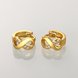 Wholesale Fashion Earrings from China for Women Girls  8 shape 24K Gold Hoop Earrings Clear Cubic Zircon Wedding Party Fashion Jewelry  TGCLE098 3 small
