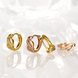 Wholesale Fashion Earrings from China for Women Girls  hollow 24K Gold Hoop Earrings Clear Cubic Zircon Wedding Party Fashion Jewelry  TGCLE108 4 small