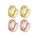 Wholesale Luxury Round Circle Hoop Earrings Fashion 24K Gold hollow Filled Zircon Party Earrings Jewelry fine Gift Drop shipping TGCLE112 1 small