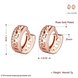 Wholesale Luxury Round Circle Hoop Earrings Fashion 24K Gold hollow Filled Zircon Party Earrings Jewelry fine Gift Drop shipping TGCLE112 2 small