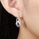 Wholesale Creative Silver Plated Earrings Water-drop Ripple Earrings For Women zircon Earing Jewelry from China TGCLE136 4 small