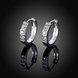 Wholesale Temperament delicate Silver Fashion earring Pave Zircon Round Circle Hoop Earrings For Women Girls Party Jewelry TGCLE138 1 small