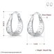 Wholesale Trendy Silver Geometric Clip Earring Classic U shape Hollow Flower Earrings Charm Women Party Gift Fashion Engagement Jewelry TGCLE035 0 small