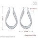 Wholesale Trendy Silver Geometric Clip Earring three Coils Circle Hoop Earring For Woman Fashion Party Wedding Engagement Party Jewelry TGCLE039 0 small