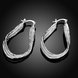 Wholesale Trendy Silver Geometric Clip Earring three Coils Circle Hoop Earring For Woman Fashion Party Wedding Engagement Party Jewelry TGCLE039 1 small