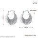 Wholesale Hot Sale Earing Newest Elegant Luxurious Color Fan Shape silver shape Earrings For Women Bridal Wedding jewelry TGCLE063 0 small