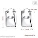Wholesale Trendy Silver Square Drop Earrings For Woman Fashion Earrings Jewelry Best Gift for Wedding/Birthday TGCLE103 0 small