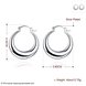 Wholesale  Hot sale Silver Earrings For Womem New Arrival Fashion Party Accessories  high quality circle Ear Studs    TGCLE109 0 small