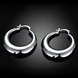 Wholesale  Hot sale Silver Earrings For Womem New Arrival Fashion Party Accessories  high quality circle Ear Studs    TGCLE109 1 small