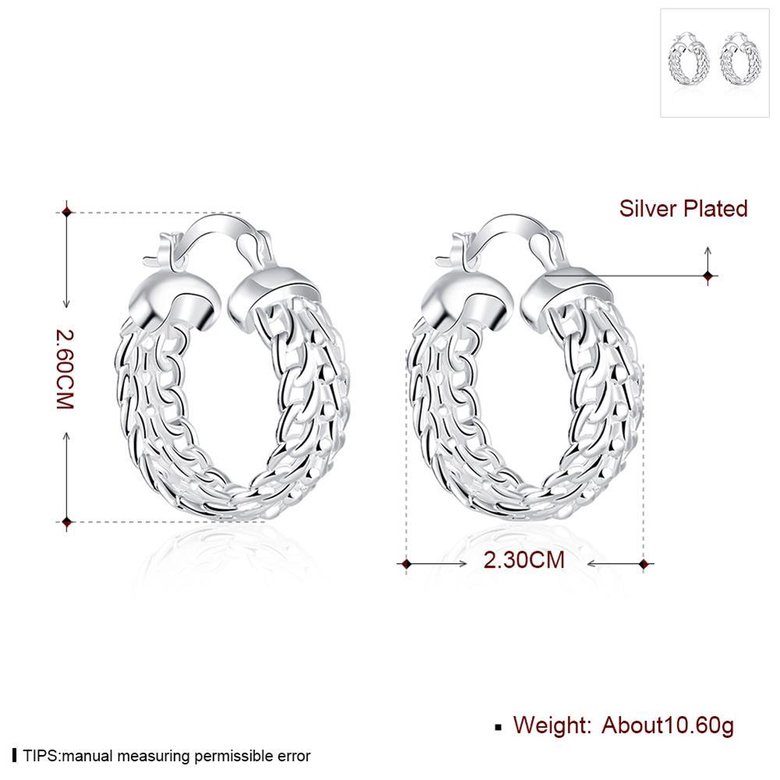 Wholesale Unique Silver color for Women Earrings For Wedding Gift Fine Europe sytle Christmas Gift Engagement Party jewelry TGCLE115 0