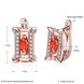 Wholesale Fashion Crystal Jewelry Square Earrings with Zircon Stones Fashion Cheap Red Earrings Brincos for Women TGCLE140 0 small