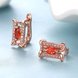 Wholesale Fashion Crystal Jewelry Square Earrings with Zircon Stones Fashion Cheap Red Earrings Brincos for Women TGCLE140 3 small