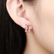 Wholesale Fashion Crystal Jewelry Square Earrings with Zircon Stones Fashion Cheap Red Earrings Brincos for Women TGCLE140 4 small