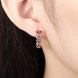 Wholesale Luxury Rose Gold Color Earrings Flash CZ Zircon Ear Studs for Women fine wedding jewelry TGCLE143 4 small