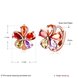 Wholesale Trendy Luxury Rose Gold Color Earrings Flash CZ Zircon round flower Ear Studs for Women fine wedding jewelry TGCLE146 0 small