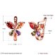 Wholesale Luxury Rose Gold Color Earrings Flash CZ Zircon U shape butterfly Ear Studs for Women fine wedding jewelry TGCLE147 0 small