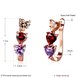 Wholesale Luxury Rose Gold Color Earrings Flash CZ Zircon U shape Ear Studs for Women fine wedding jewelry TGCLE148 0 small