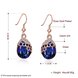 Wholesale Classic Titanium Water Drop royalBlue crystal Dangle Earring Romantic Gift Zircon Claw Set Wedding Earring TGGPDE190 0 small