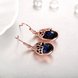 Wholesale Classic Titanium Water Drop royalBlue crystal Dangle Earring Romantic Gift Zircon Claw Set Wedding Earring TGGPDE190 3 small