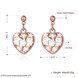 Wholesale Classic Hollow out Love Heart Dangle Earring Rose Gold Dangle Earrings For Women Delicate Fine Jewelry TGGPDE002 0 small
