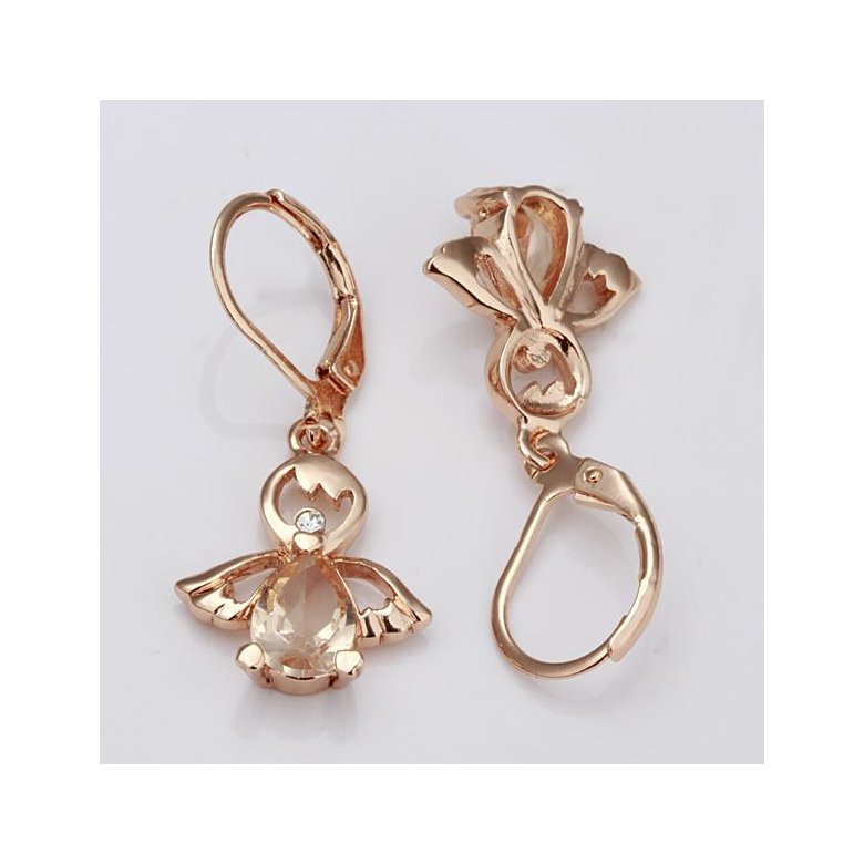 Wholesale New arrival cute insect Earrings rose gold  dangle Earrings for Women delicate high quality jewelry gift TGGPDE052 0