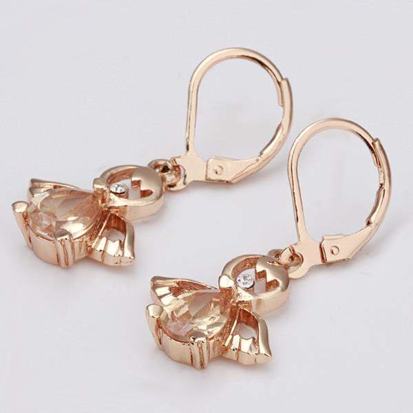 Wholesale New arrival cute insect Earrings rose gold  dangle Earrings for Women delicate high quality jewelry gift TGGPDE052 2