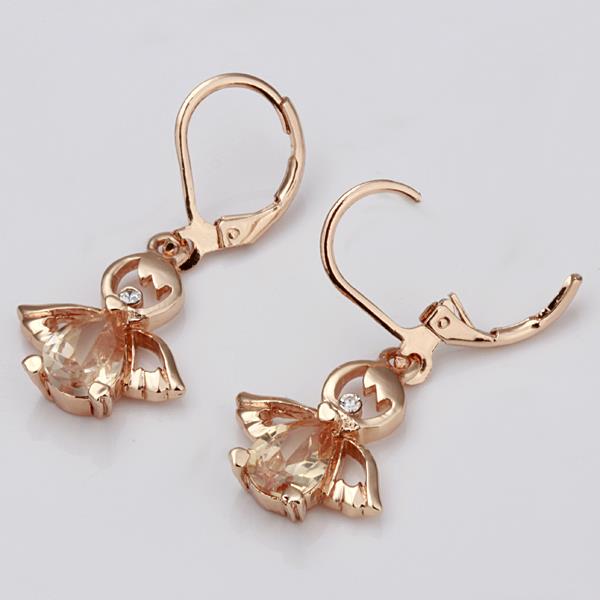 Wholesale New arrival cute insect Earrings rose gold  dangle Earrings for Women delicate high quality jewelry gift TGGPDE052 3