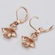 Wholesale New arrival cute insect Earrings rose gold  dangle Earrings for Women delicate high quality jewelry gift TGGPDE052 3 small