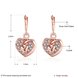 Wholesale Classic fashion Love Heart zircon Dangle Earring Rose Gold high quality Earrings For Women Delicate Fine Jewelry TGGPDE005 1 small