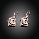 Wholesale Romantic Rose Gold Heart-Shaped AAA Zircon Earrings Charm Women Jewelry Fashion Wedding Party Gift TGGPDE058 1 small