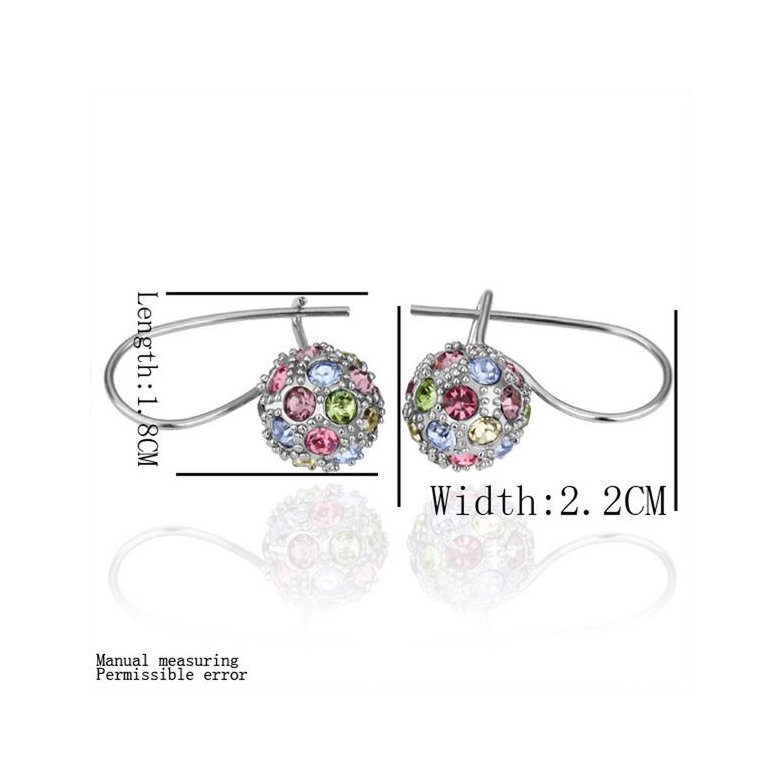 Wholesale Popular earring jewelry coloful Crystal Ball Earrings For Women elegant Party Wedding Jewelry  TGGPDE063 0