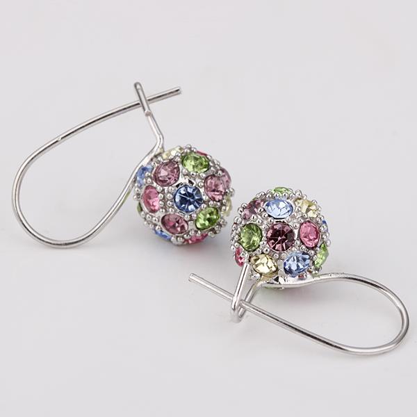 Wholesale Popular earring jewelry coloful Crystal Ball Earrings For Women elegant Party Wedding Jewelry  TGGPDE063 1