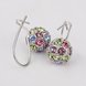 Wholesale Popular earring jewelry coloful Crystal Ball Earrings For Women elegant Party Wedding Jewelry  TGGPDE063 2 small
