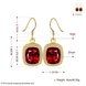 Wholesale Fashion classic Womens dangle Earrings big Red Stone CZ Gold Earrings For Woman Jewelry Dropshipping TGGPDE077 0 small