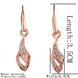 Wholesale Fashion jewelry China White Zircon Water Drop Earrings For Women Rose Gold Dangle Earrings Female Luxury Accessories TGGPDE101 0 small