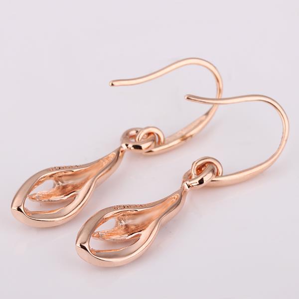 Wholesale Fashion jewelry China White Zircon Water Drop Earrings For Women Rose Gold Dangle Earrings Female Luxury Accessories TGGPDE101 2