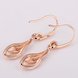 Wholesale Fashion jewelry China White Zircon Water Drop Earrings For Women Rose Gold Dangle Earrings Female Luxury Accessories TGGPDE101 2 small