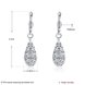 Wholesale Trendy New Unique Long Earrings Women Wedding Fine Cute Fine Jewelry Platinum Hollow Carving Vintage Tip Dangle Earrings TGGPDE103 4 small